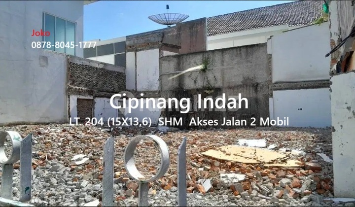 Affordable Land Lots in Cipinang Indah Complex, East Jakarta Affordable Land Lots in Cipinang Indah Complex, East Jakarta