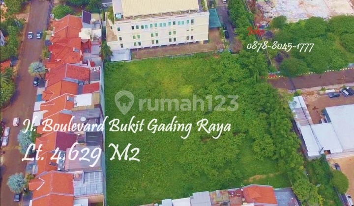 Tanah Premium Jl. Boulevard Bukit Gading Raya, Kelapa Gading