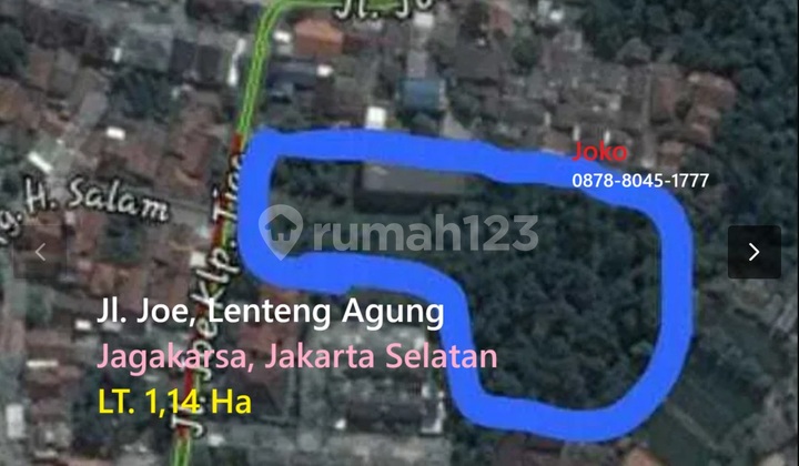 Tanah Harga BAWAH NJOP Jl. Joe, Lenteng Agung, Jagakarsa, Jaksel Tanah Harga BAWAH NJOP Jl. Joe, Lenteng Agung, Jagakarsa, Jaksel