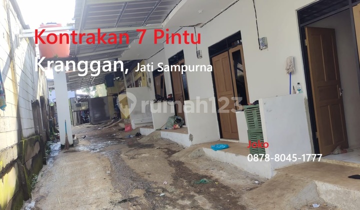 Kontrakan 7 Pintu Hitung Tanah Dkt Pasar Kranggan, Jatisampurna, Bekasi