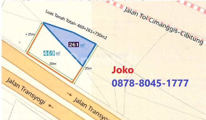 Kavling Komersial Harga Bawah NJOP Jl. Raya Alternatif, Cibubur Kavling Komersial Harga Bawah NJOP Jl. Raya Alternatif, Cibubur