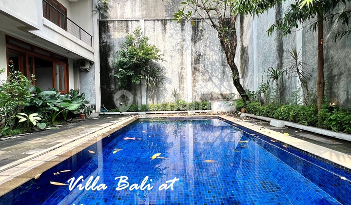 Rumah Villa Bali BAWAH NJOP Komplek Elit Kemang Jaya, Kemang, Jaksel