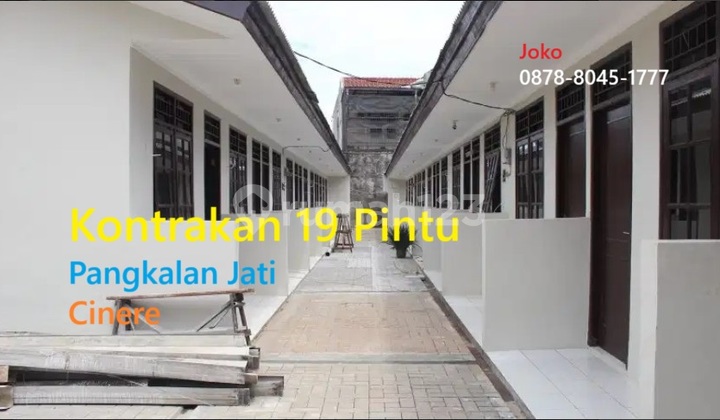 Kontrakan 19 Pintu TERISI PENUH area Pangkalan Jati-Cinere Depok