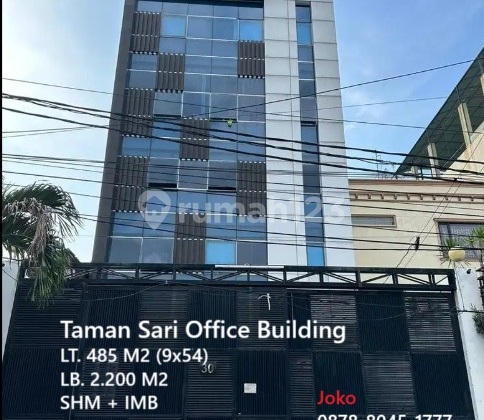 Taman Sari Office Building 6 Lt dekat Gajah Mada, Jakarta Barat