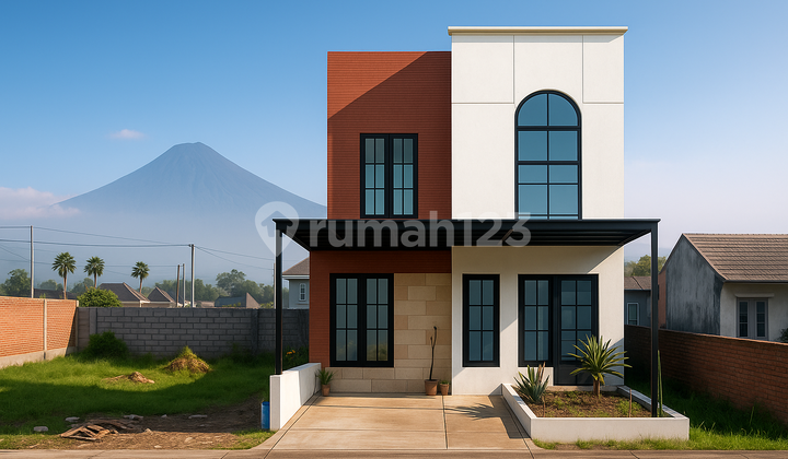 Hunian 2 Lantai Malang - One Row Cluster Eksklusif, Tidak Ada Rumah Depan, Bonus Free Pajak + Kanopi