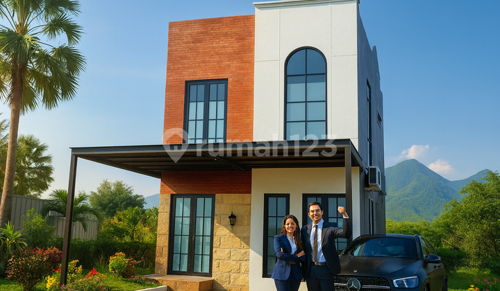 Rumah Kontemporer Urban 2 Lantai Di Malang. Desain Clean & Elegan, Lokasi Dekat Pusat Kota & Fasilitas Lengkap.