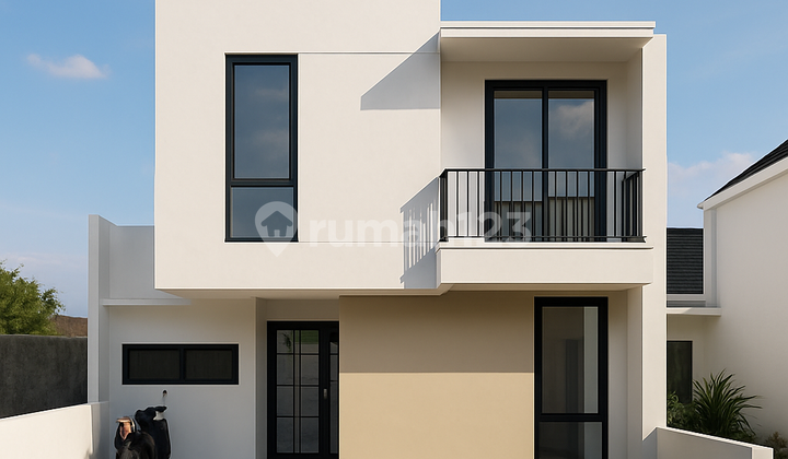 Rumah 2 Lantai Modern Minimalis Siap Huni Di Bandulan Barat - Desain Elegan Harga 500 Jutaan 1