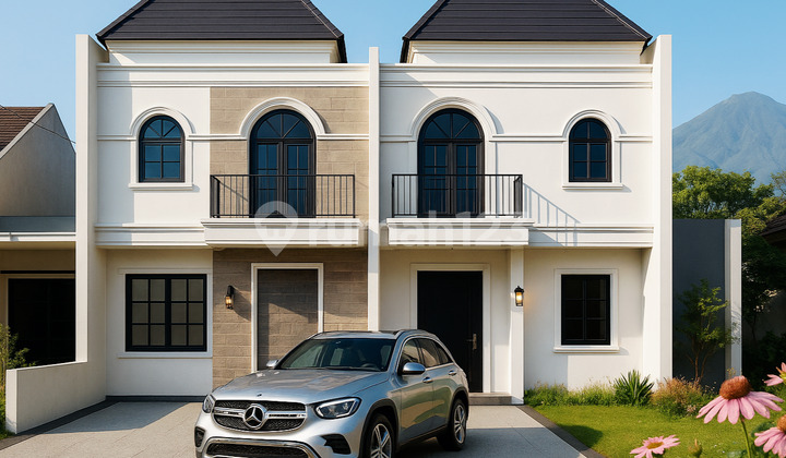 Villa Baru 2,5 Lantai Di Kota Batu View Pegunungan + Citylight Dekat Jatim Park & Alun-alun Kota Batu