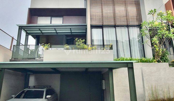 Rumah baru siap huni di dalam townhouse di Bintaro, Jakarta Selatan, private swimming pool, lingkungan sangat nyaman dan aman, bebas banjir, lokasi sangat strategis, dekat ke Pintu Toll Veteran, dekat ke Pondok Indah...(her) 1