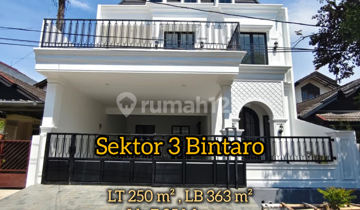 Jual Rumah Baru Sektor 3 Bintaro Ada Kolam Renang