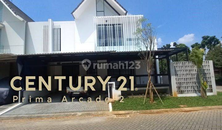 Rumah modern hook hoek Discovery Bintaro kolam renang view bagus (13145) 2