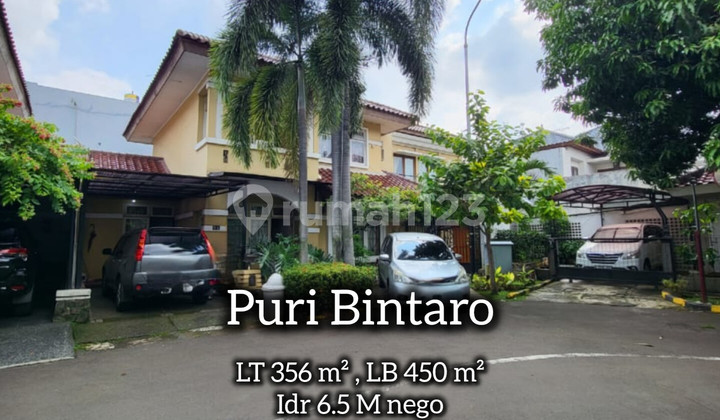 Rumah Posisi Unik Puri Bintaro Luas dan Harga Terbaik Masih Nego