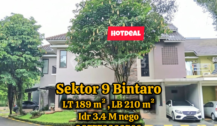 Jual Cepat Rumah Hook Sektor 9 Bintaro Jual Cepat Rumah Hook Sektor 9 Bintaro