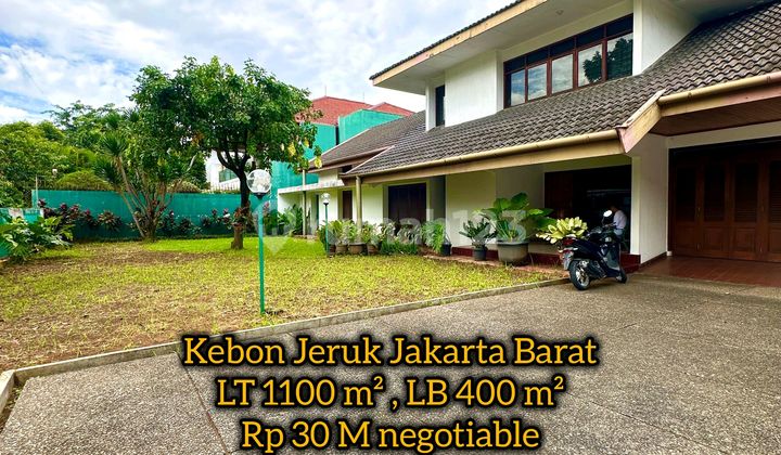 Rumah 1100 M2 di Kebon Jeruk Jakarta Barat Harga 30 Milyar Nego