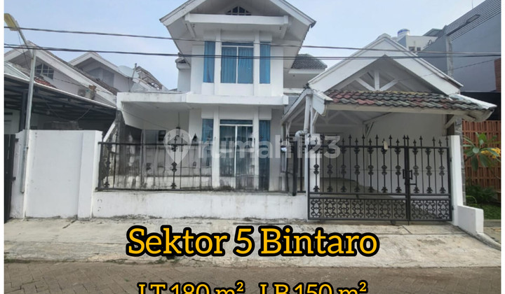 Jual Rumah Hitung Tanah Sektor 5 Bintaro