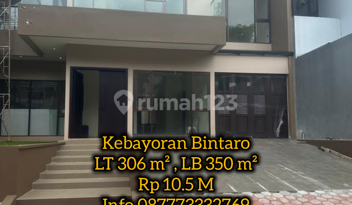 Rumah Baru Kebayoran Bintaro Mewah dan Luas
