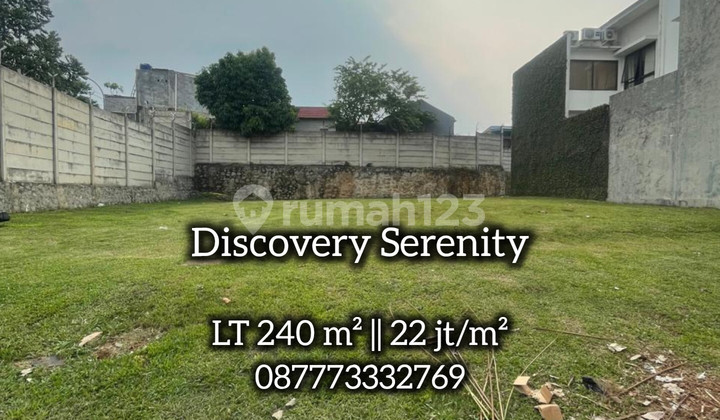 Kavling Bagus Discovery Bintaro 240m2 Siap Bangun