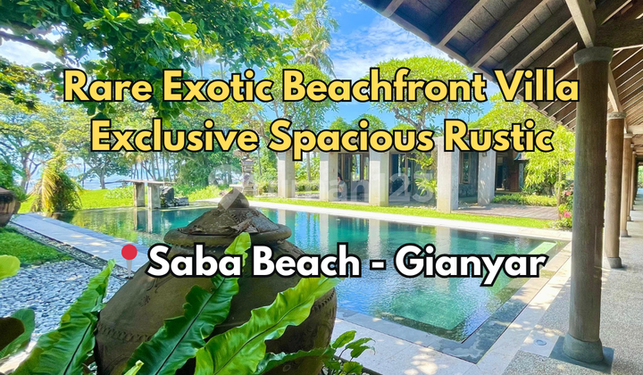 Villa Langka Eksotis di Pinggir Pantai Saba Gianyar
