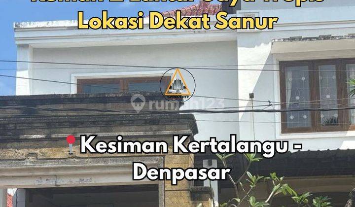 Rumah 2 Lantai Gaya Tropis Modern Lokasi Dekat Sanur 1