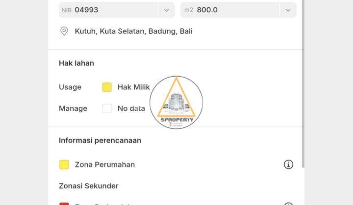 Tanah Premium Posisi Hook di Jalan Utama Gunung Payung