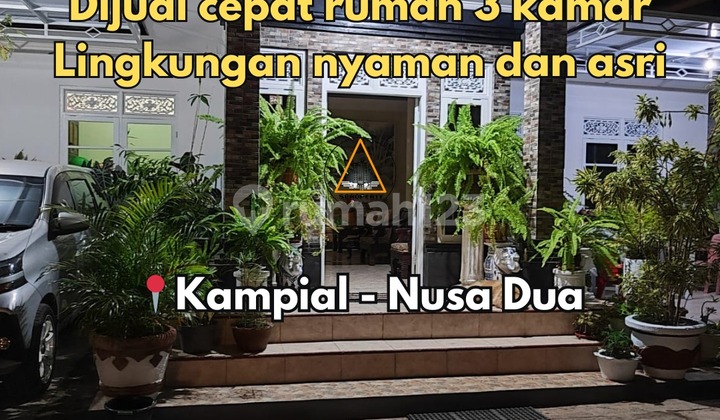 Dijual Cepat Rumah 3 Kamar Lingkungan Asri dan Nyaman di Kampial