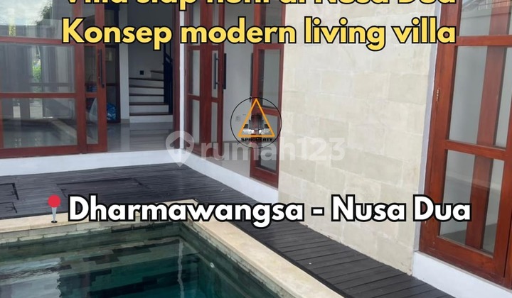 Villa Siap Huni Lokasi Nusa Dua Konsep Modern Living