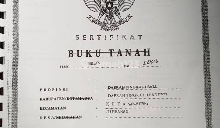 Dijual Tanah Bonus Bangunan di Jalan Utama Bypass Jimbaran 2