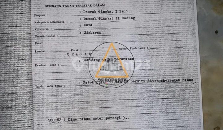 foto lainnya dijual tanah berlokasi di jimbaran