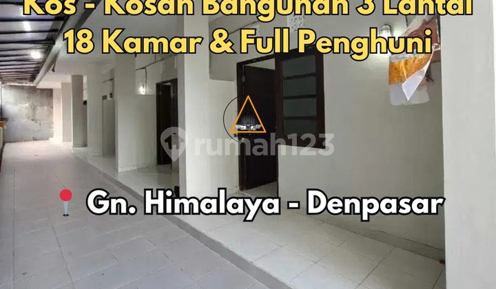 KOS - 3-STORY FULLY OCCUPIED BOARDING HOUSE LOCATION GN HIMALAYA - DENPASAR