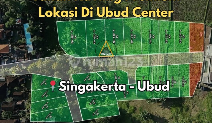 Tanah KAVLING PREMIUM di UBUD Center Monkey Forest - Bali
