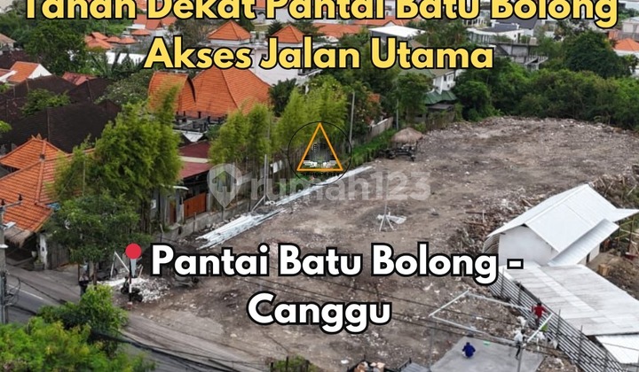 Tanah Lokasi di Jalan Utama Pantai Batu Bolong Canggu