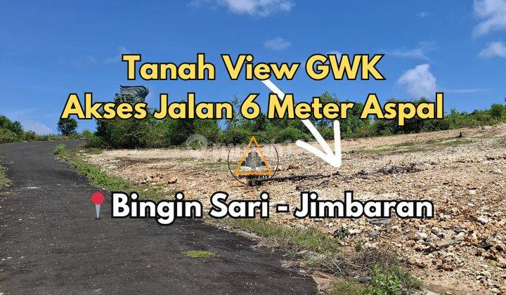 tampak depan tanah view gwk akses jalan