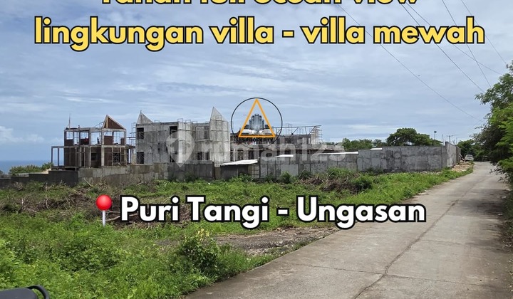 Full Ocean View Land 2nd Floor Villa Environment in Ungasan