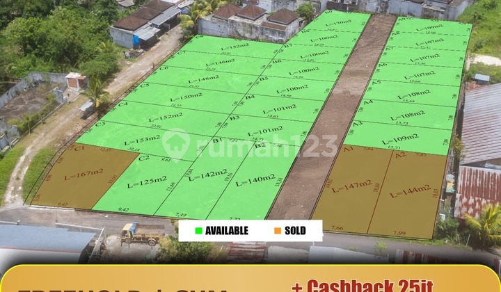 Tanah Kavling Premium di Jalan Anyelir Xii Kota Tabanan