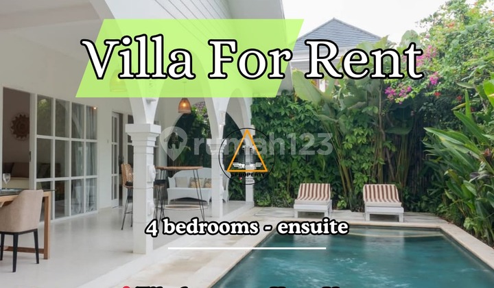 4 Bedrooms Villa In Canggu - Available Now