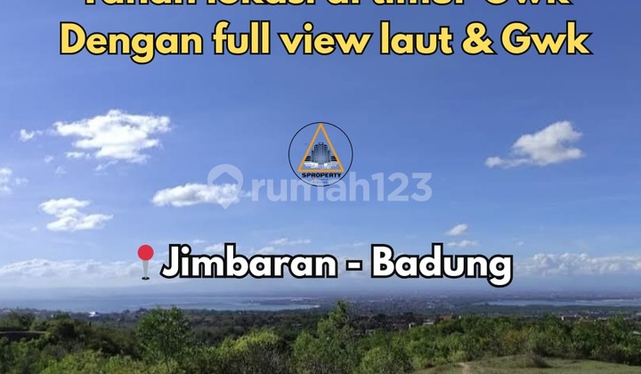 Full Sea View Land Location in East Jimbaran GWK Statue