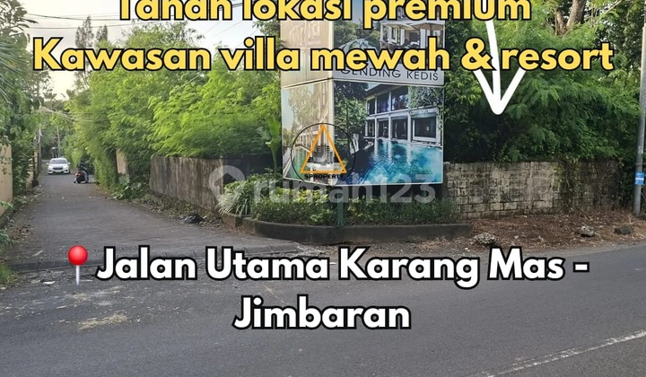 Tanah Posisi Hook Lokasi Premium di Jln Utama Karang Mas Jimbaran Tanah Posisi Hook Lokasi Premium di Jln Utama Karang Mas Jimbaran