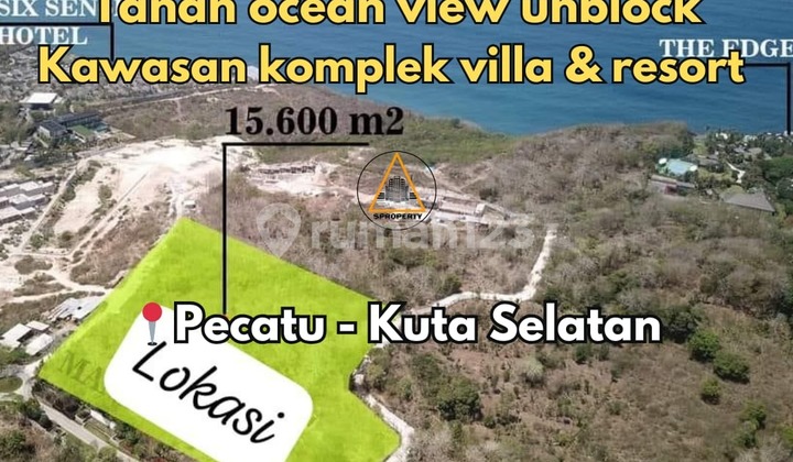 Tanah Ocean View Lokasi Dekat Six Senses Uluwatu Bali