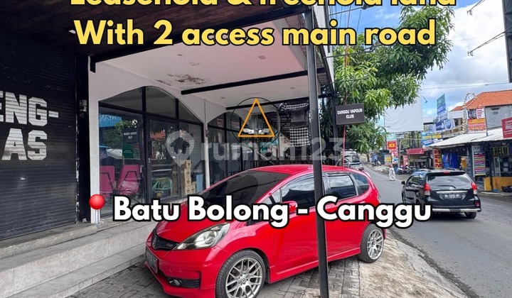Leasehold Or Freehold Land With Shop Building At Main Road Canggu Leasehold Or Freehold Land With Shop Building At Main Road Canggu