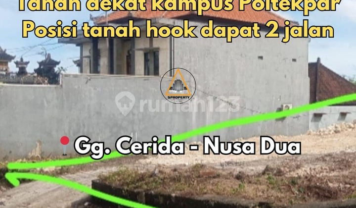 Tanah Lokasi Strategis Dekat Kampus Poltekpar Nusa Dua