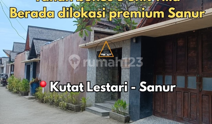 Dijual Cepat Tanah Bonus Bangunan Villa 5 Unit di Sanur