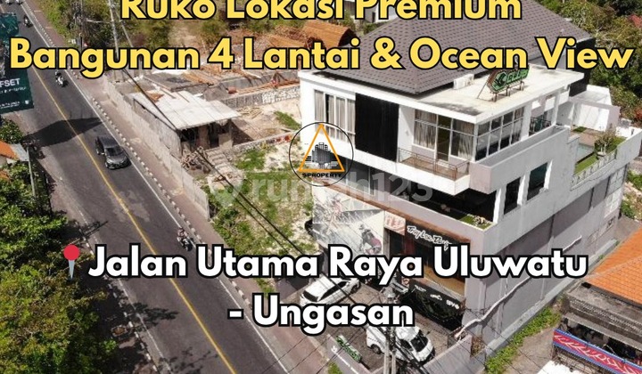 PREMIUM LOCATION SHOPHOUSE ON THE MAIN ROAD OF ULUWATU UNGASAN, IN FRONT OF GWK
