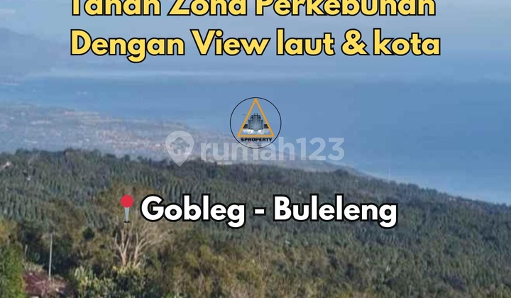 Land Ready to Build in Plantation Zone with Sea and Singaraja City View.