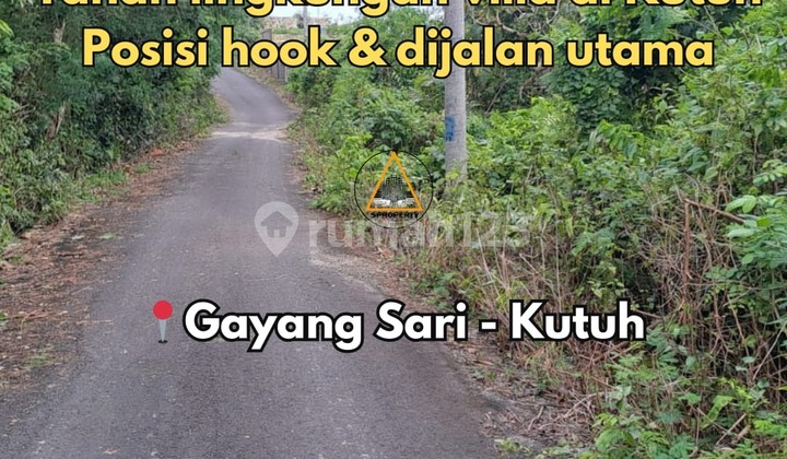 Hook Position Land, Villa Environment, Main Road, Gayang Sari Kutuh