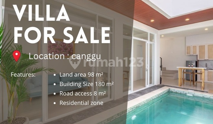 Dijual Villa Desain Modern Lokasi Strategis Daerah Canggu Dijual Villa Desain Modern Lokasi Strategis Daerah Canggu