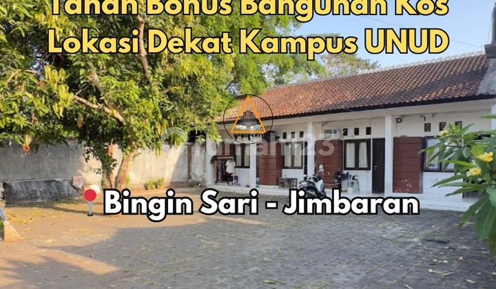 TANAH BONUS BANGUNAN KOS LOKASI DEKAT KAMPUS UNUD