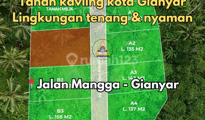 Land Plot in Gianyar City, Quiet and Comfortable Environment