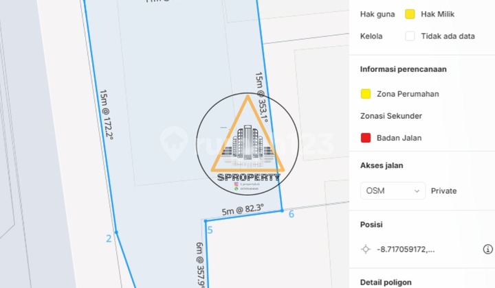 DIJUAL RUMAH PERLU RENOVASI BERLOKASI DI MAJAPAHIT KUTA 2
