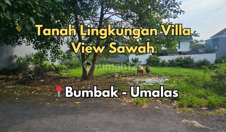 Tanah Lingkungan Villa View Sawah di Umalas 1