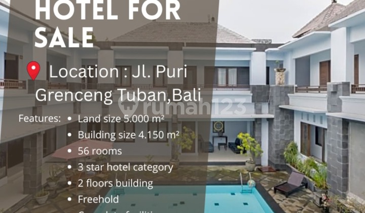 Good location area Tuban Active hotel near the airport.